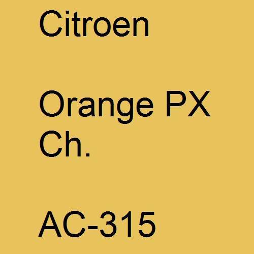 Citroen, Orange PX Ch., AC-315.